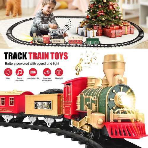 Toy train track set steam - toy,