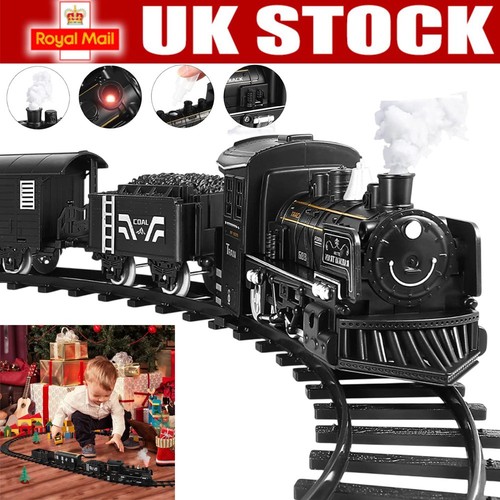 Toy train track set steam - toy,