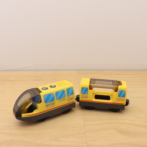 Wooden train track - track, yellow