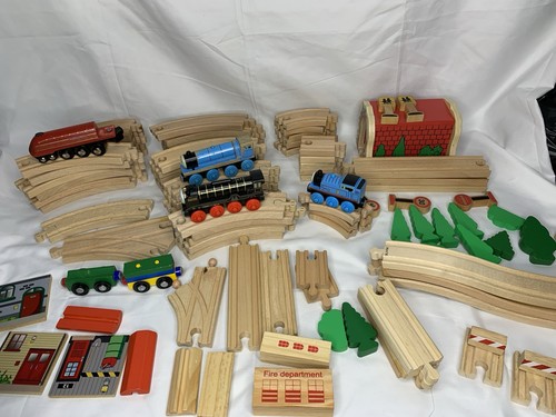 Wooden train track - train, railway