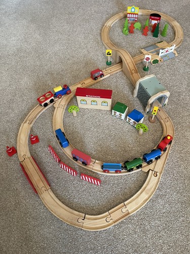 Wooden train set - wooden,
