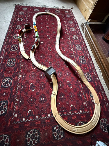 Wooden toy train track - toy,
