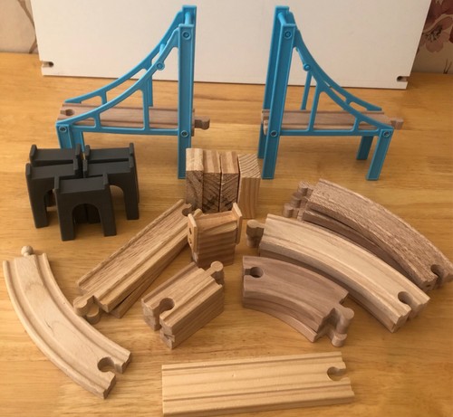 Wooden train track bundle