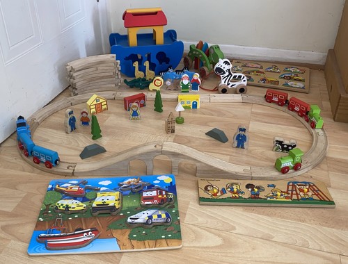 Wooden toy bundle train - bundle,