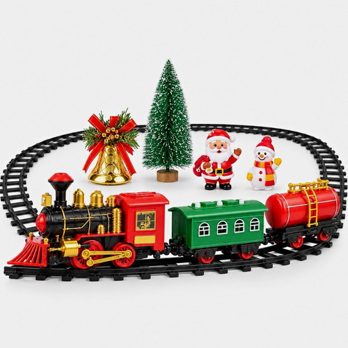 Electric christmas train set - train,