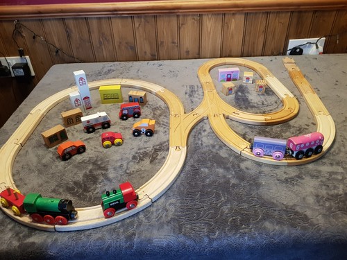 Bundle wooden train - of,