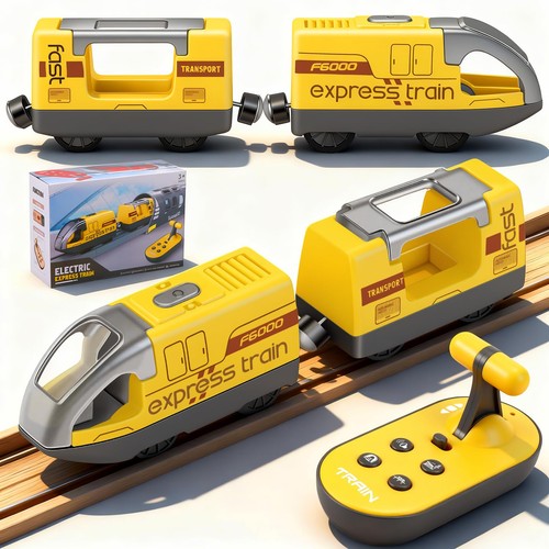Electric train set motorised - set,