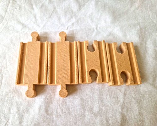 Wooden printed toy train - printed,