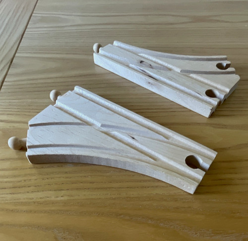Wooden toy train - wooden, track