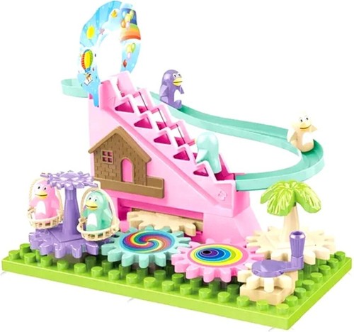 Penguin train track - &,