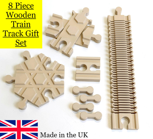 Fun piece wooden train track - fun,