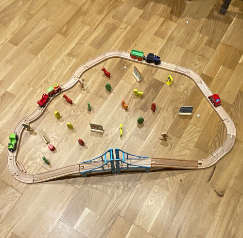 Carousel wooden train track - carousel,