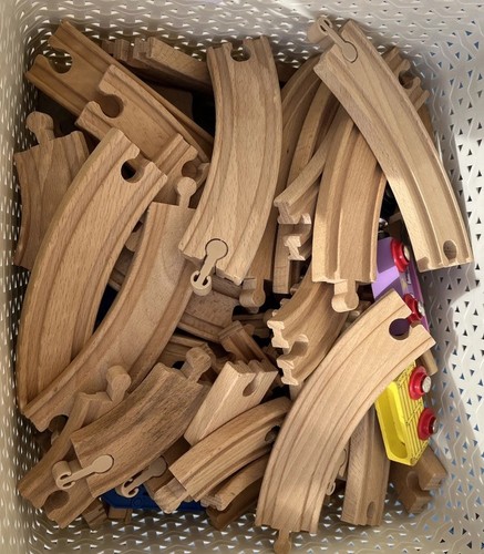 Wooden train set for kids - train,