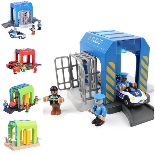Wooden train track accessories - wooden,