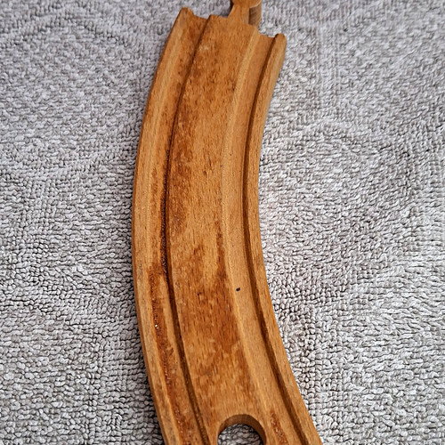 Wooden toy train - wooden, track