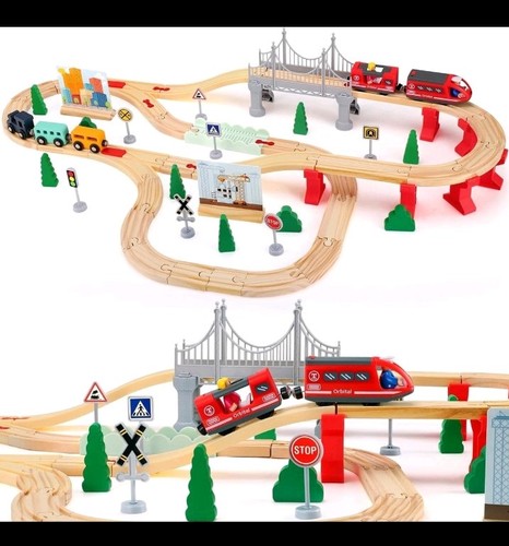 Wooden train set - train, for