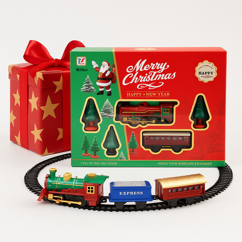 Electric christmas train - christmas, set
