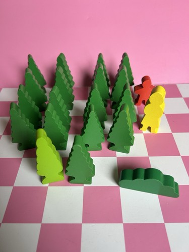 Wooden tree toy train - wooden,