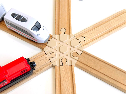Way wooden train - wooden, track