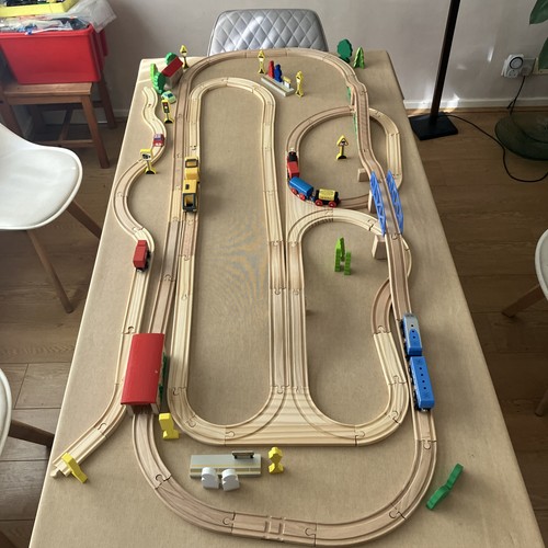 Wooden train track - wooden,