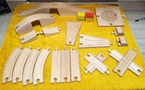Wooden toy train - wooden,